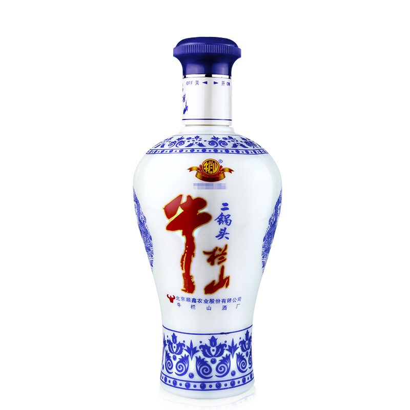 牛栏山酒业蓝花瓷二锅头45度清型500ml单瓶装
