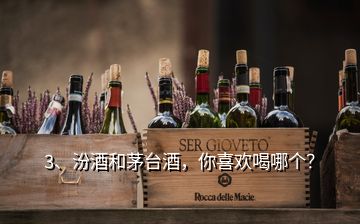 3、汾酒和茅台酒，你喜欢喝哪个？