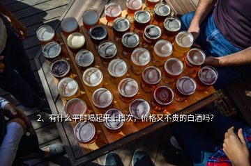 2、有什么平时喝起来上档次，价格又不贵的白酒吗？