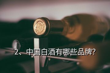 2、中国白酒有哪些品牌？