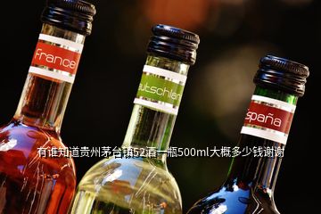有谁知道贵州茅台镇52酒一瓶500ml大概多少钱谢谢