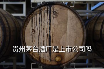 贵州茅台酒厂是上市公司吗