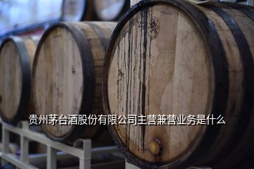 贵州茅台酒股份有限公司主营兼营业务是什么
