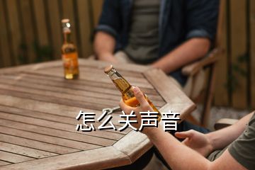 怎么关声音