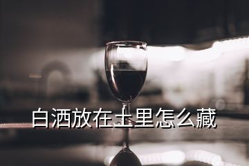 白洒放在土里怎么藏