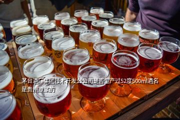 茅台酒厂集团技术开发公公司是否生产过52度500ml酒名是贵州原浆的