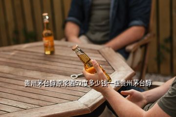 贵州茅台醇原浆酒52度多少钱一瓶贵州茅台醇