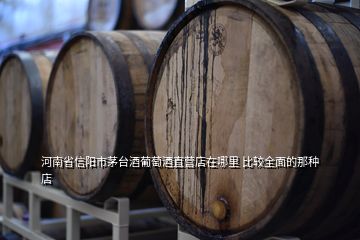 河南省信阳市茅台酒葡萄酒直营店在哪里 比较全面的那种店
