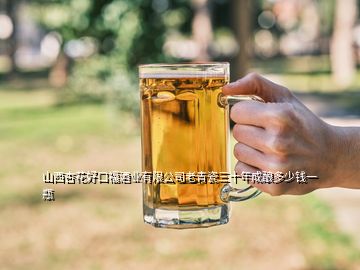 山西杏花好口福酒业有限公司老青瓷三十年成酿多少钱一瓶