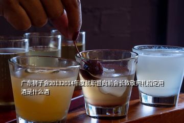 广东狮子会20132014年度就职暨向前会长致敬典礼指定用酒是什么酒