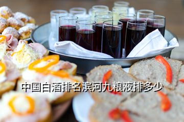 中国白酒排名滨河九粮液排多少