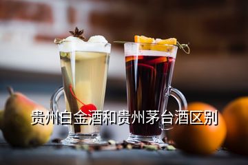 贵州白金酒和贵州茅台酒区别