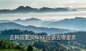 去韩国要买NIKE应该去哪里卖