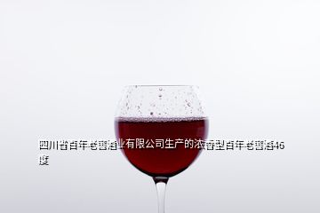 四川省百年老窖酒业有限公司生产的浓香型百年老窖酒46度