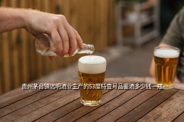 贵州茅台镇远明酒业生产的53度特壹号品鉴酒多少钱一瓶
