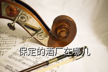 保定的酒厂在哪儿
