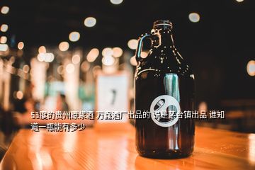 53度的贵州原浆酒 万鑫酒厂出品的 说是茅台镇出品 谁知道一瓶能有多少