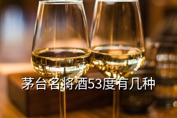 茅台名将酒53度有几种