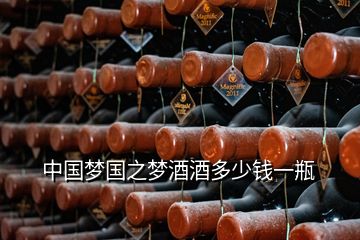中国梦国之梦酒酒多少钱一瓶