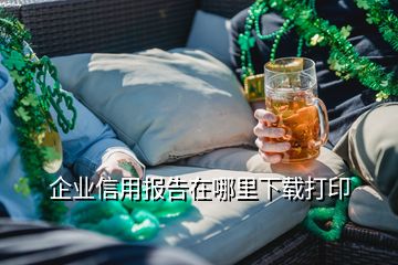企业信用报告在哪里下载打印