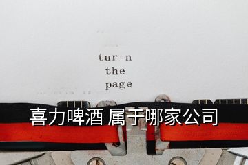 喜力啤酒 属于哪家公司