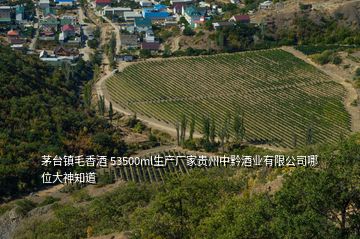 茅台镇毛香酒 53500ml生产厂家贵州中黔酒业有限公司哪位大神知道