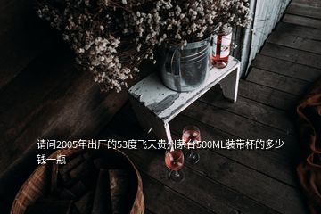 请问2005年出厂的53度飞天贵州茅台500ML装带杯的多少钱一瓶