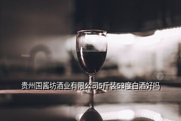 贵州国酱坊酒业有限公司5斤装53度白酒好吗