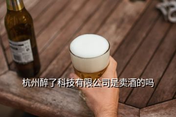 杭州醉了科技有限公司是卖酒的吗
