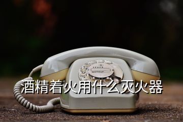 酒精着火用什么灭火器