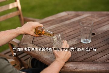 郎酒剑南春泸州老窖等都产自于四川为何四川盛产名酒