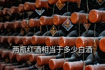 两瓶红酒相当于多少白酒