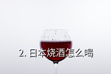 2. 日本烧酒怎么喝