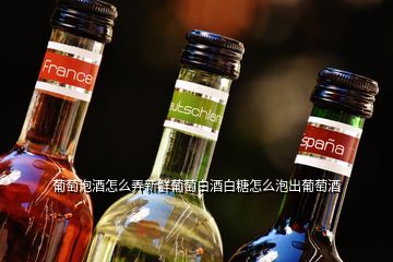 葡萄泡酒怎么弄新鲜葡萄白酒白糖怎么泡出葡萄酒