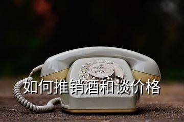 如何推销酒和谈价格