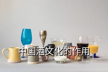 中国酒文化的作用