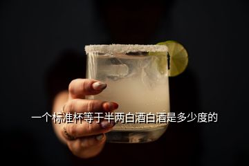 一个标准杯等于半两白酒白酒是多少度的