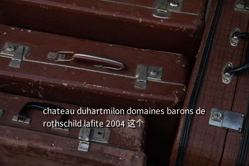 chateau duhartmilon domaines barons de rothschild lafite 2004 这个