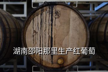 湖南邵阳那里生产红葡萄