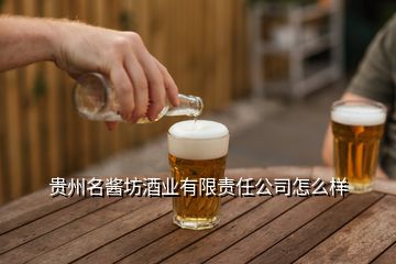 贵州名酱坊酒业有限责任公司怎么样