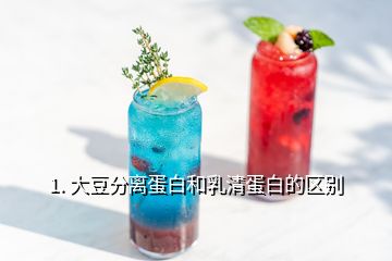 1. 大豆分离蛋白和乳清蛋白的区别