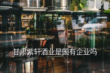甘肃紫轩酒业是国有企业吗