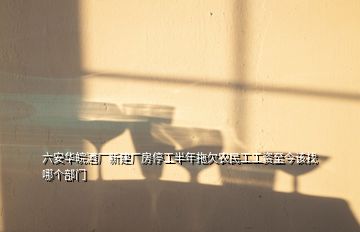 六安华皖酒厂新建厂房停工半年拖欠农民工工资至今该找哪个部门
