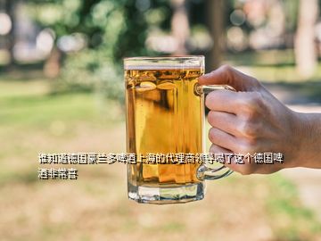谁知道德国豪兰多啤酒上海的代理商领导喝了这个德国啤酒非常喜