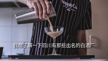 我想了解一下四川有那些出名的白酒厂