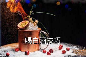 喝白酒技巧