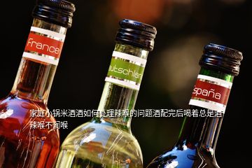 家庭小锅米酒酒如何处理辣喉的问题酒配完后喝着总是酒辣喉不润喉