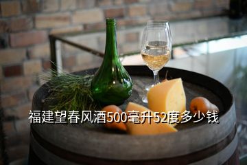 福建望春风酒500毫升52度多少钱