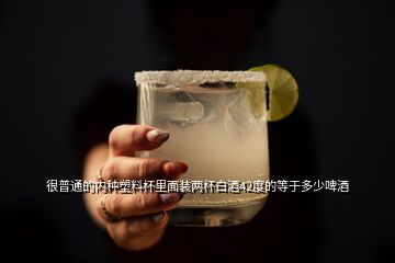 很普通的内种塑料杯里面装两杯白酒42度的等于多少啤酒