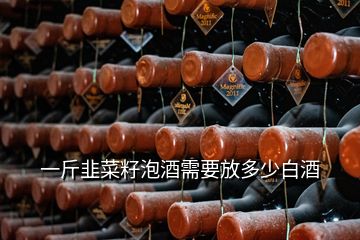 一斤韭菜籽泡酒需要放多少白酒